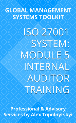 ISO/IEC 27001: Module 5. Internal Auditor Training
